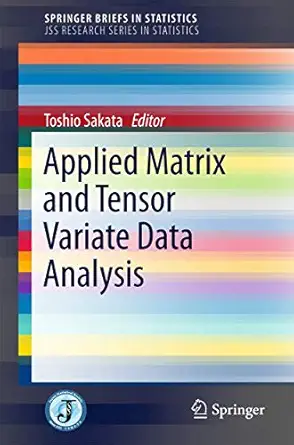 applied matrix and tensor variate data analysis 1st edition toshio sakata 443155386x, 978-4431553861