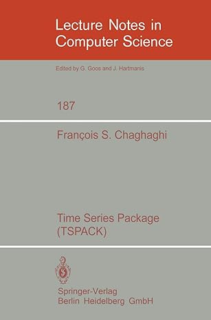 time series package 1st edition f s chaghaghi 3540152024, 978-3540152026