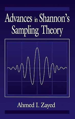 advances in shannons sampling theory 1st edition ahmed i zayed 0849342937, 978-0849342936