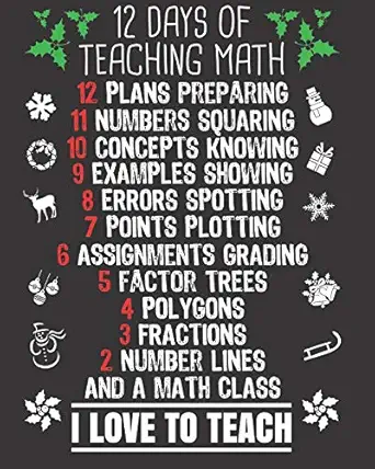 12 days of teaching math i love to teach 2019 2020 academic planner july 2019 june 2020 weekly and monthly
