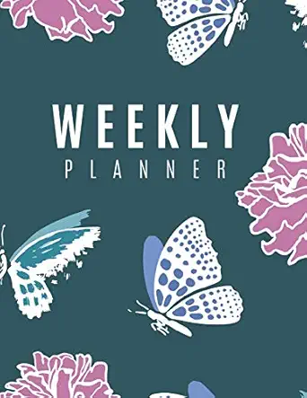 weekly planner 48 weekly schedule organizer undated planner unique customized cover themed colored interior