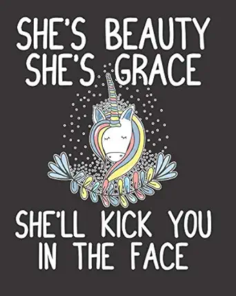 shes beauty shes grace shell kick you in the face 2019 2020 academic planner july 2019 june 2020 weekly and