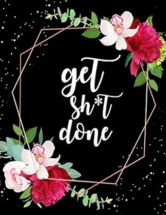 get shit done 2020 2021 2 year planner 24 monthly calendar schedule with inspirational quotes lined and