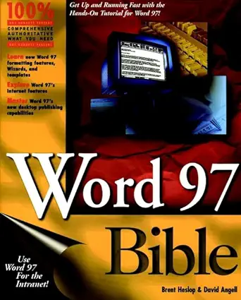 word 97 bible 1st edition brent heslop ,david angell 0764530380, 978-0764530388
