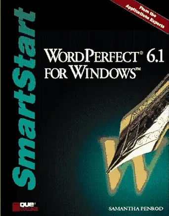 wordperfect 6 1 for windows 1st edition samantha pen 0789700085, 978-0789700087