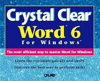 crystal clear word covers version 6 for windows 1st edition sue plumley 1565295102, 978-1565295100