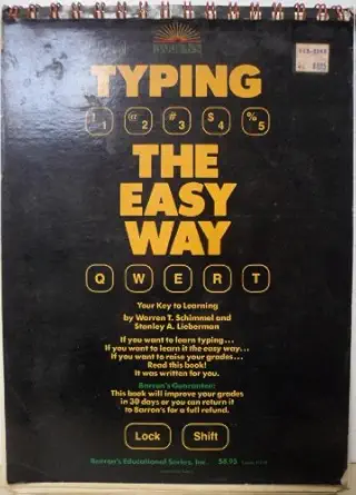 typing the easy way 1st edition warren schimmel 081202284x, 978-0812022841