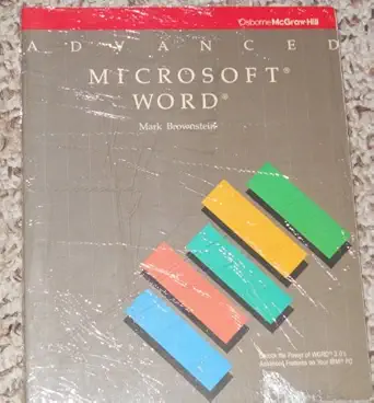 advanced microsoft word 1st edition mark brownstein 0078810108, 978-0078810107