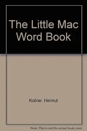 the little mac word book 1st edition helmut kobler 0938151878, 978-0938151876