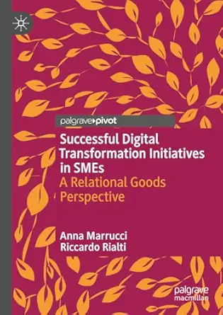 successful digital transformation initiatives in smes a relational goods perspective 1st edition anna