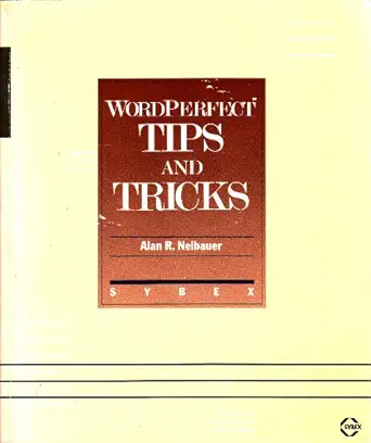 wordperfect tips and tricks 1st edition alan r neibauer 0895883600, 978-0895883605