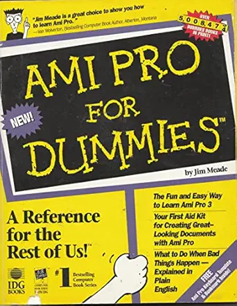 word pro for windows 95 for dummies 1st edition james g meade 1568842325, 978-1568842325