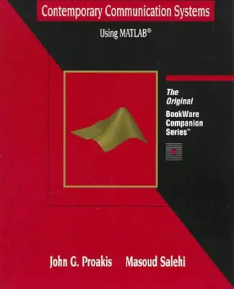 bookware companion problems book communication systems using matlab 1st edition john proakis ,masoud salehi