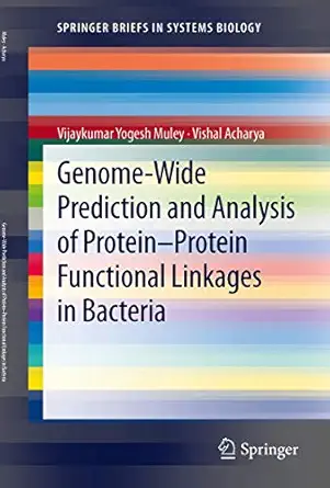 genome wide prediction and analysis of protein protein functional linkages in bacteria 1st edition vijaykumar