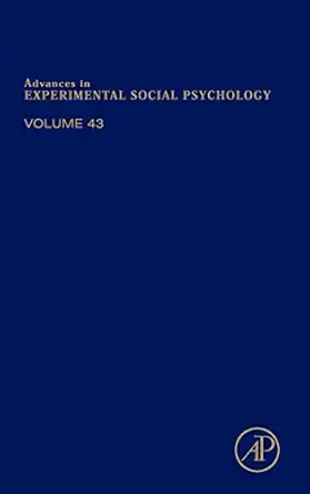 advances in experimental social psychology 1st edition mark p zanna ,james m olson 0123809460, 978-0123809469