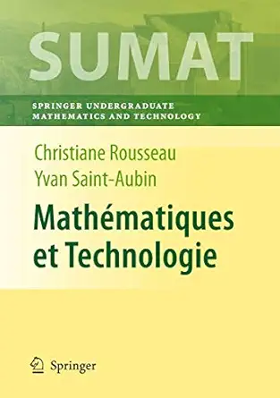 mathamatiques et technologie 1st edition christiane rousseau ,yvan saint aubin ,ha c la ne antaya ,isabelle
