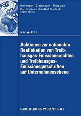 auktionen zur nationalen reallokation von treibhausgas emissionsrechten und treibhausgas