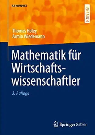 mathematik fa 1/4r wirtschaftswissenschaftler 1st edition thomas holey ,armin wiedemann 3790828874,
