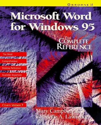 microsoft word for windows 95 the complete reference 1st edition mary v campbell ,gabrielle lawrence