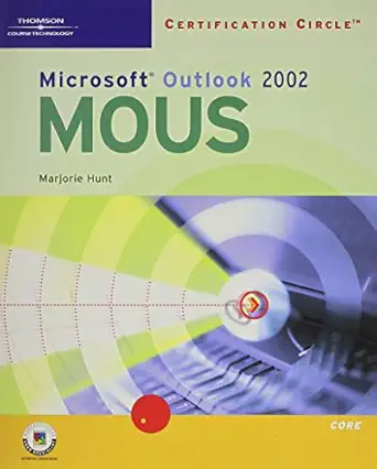 mous microsoft outlook 2002 1st edition marjorie s hunt 0619109912, 978-0619109912