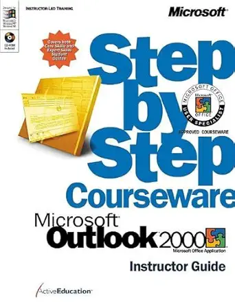 microsofta outlooka 2000 step by step courseware trainer pack 1st edition activeeducation 0735606935,