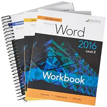 benchmark series microsoft word 2016 levels 1and2 text ebook and workbook 1st edition roggenkamp audrey