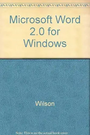 using microsoft word 2 0 for windows 1st edition janet r wilson 0697147738, 978-0697147738