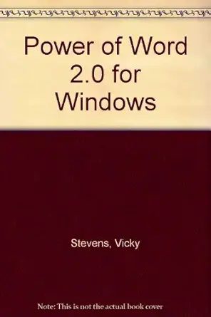 power of word 2 for windows 1st edition mike lottridge ,vicky stevens 1558282009, 978-1558282001