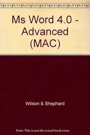 using microsoft word version 4 0 advanced functions macintoch 1st edition janet r wilson ,patricia a shepard