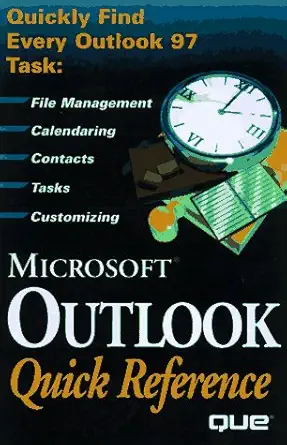microsoft outlook 97 quick reference 1st edition que development group 0789712679, 978-0789712677