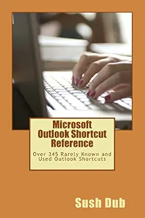microsoft outlook shortcut reference card over 345 rarely known and used outlook shortcuts 1st edition sush