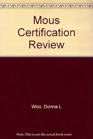 mous certification review microsoft word 2000 1st edition susie h vanhuss ,connie m forde ,donna l woo ,wylma