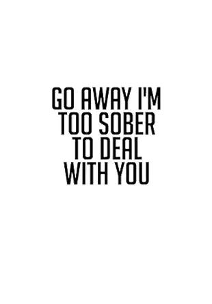 go away im too sober to deal with you substance abuse recovery diary daily sobriety tracker and gratitude