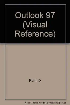 microsoft outlook 97 1st edition diana rain 1562434381, 978-1562434380