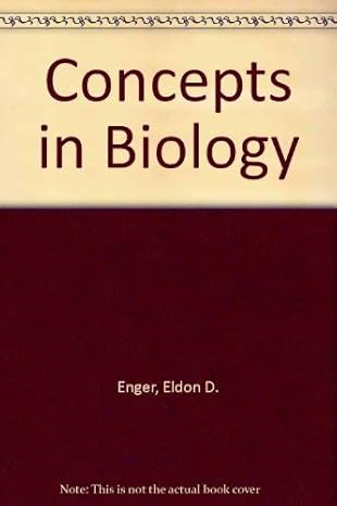 concepts in biology 1st edition eldon d enger 0697121313, 978-0697121318