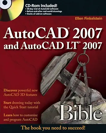 autocad 2007 and autocad lt 2007 bible 1st edition ellen finkelstein 0471788864, 978-0471788867