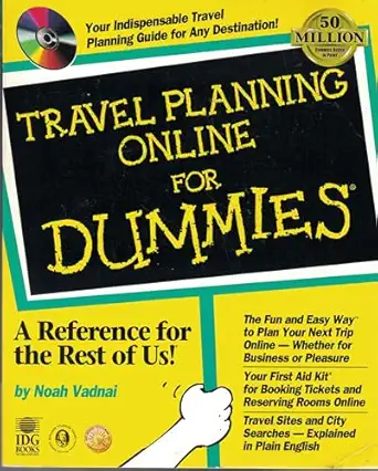 travel planning online for dummies 1st edition noah vadnai 076450438x, 978-0764504389
