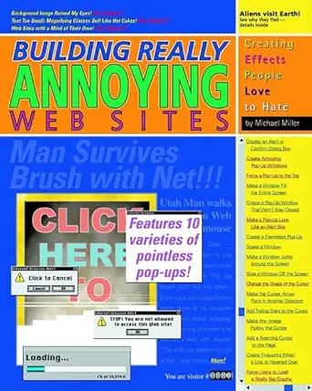 building really annoying web sites 1st edition michael miller 0764548743, 978-0764548741