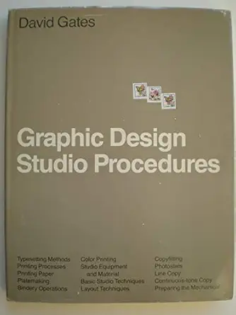 graphic design studio procedures 1st edition david gates 0938249002, 978-0938249009