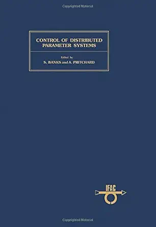 control of distributed parameter systems proceedings of the second ifac symposium coventry great britain 28