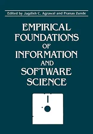 impirical foundations of information and software science 1st edition pranas agrawal, jagdish c , zunde