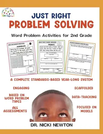 just right problem solving word problem activities for 2nd grade 1st edition dr nicki newton 1963381025,