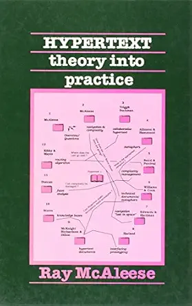 hypertext theory into practice 1st edition ray mcaleese 0893915750, 978-0893915759