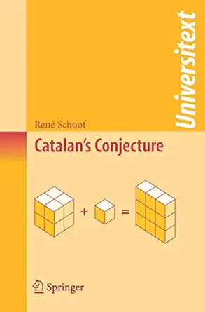 catalans conjecture 1st edition rena c schoof 1848001843, 978-1848001848