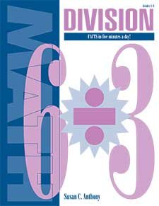 division facts in 5 minutes a day 1st edition susan c anthony 1879478250, 978-1879478251