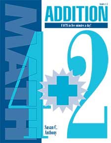 addition facts in 5 minutes a day 1st edition susan c anthony 1879478234, 978-1879478237