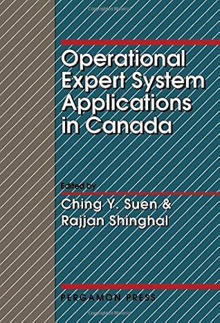 operational expert system applications in canada 1st edition ching y suen ,rajjan shinghal 0080414311,