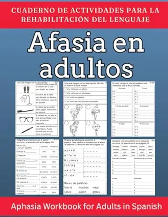 afasia en adultos cuaderno de actividades para la rehabilitacia n del lenguaje aphasia workbook for adults in