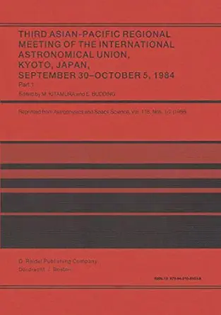 third asian pacific regional meeting of the international astronomical union september 30a october 5 1984