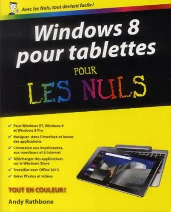 windows 8 pour tablettes pour les nuls 1st edition andy rathbone ,philip escartin 2754049258, 978-2754049252